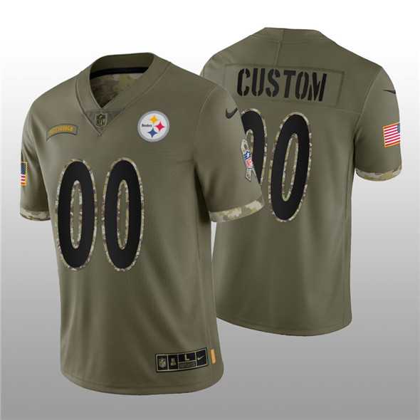 Men's Pittsburgh Steelers ACTIVE PLAYER Custom 2022 Olive Salute To Service Limited Stitched Jersey,We sell and wholesale Men's Pittsburgh Steelers ACTIVE PLAYER Custom 2022 Olive Salute To Service Limited Stitched Jersey on line form chian!